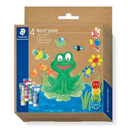 STAEDTLER Noris Club 8814 Conjunto de 4 frascos para pintura de dedos