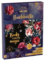 My Booklove Book Cover Dark: Book Cover (19.7 x 27.8 cm) Padded and Water-Repellent for All Standard Hardcover Formats with Matching Bookmark
