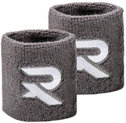 Raquex katoenen polsbandjes: zacht, rekbaar materiaal van katoen. 8 cm of 13 cm breed. Sportieve zweetbanden voor dames en heren. 7 kleuropties - Grijs
