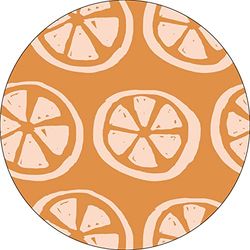Bonateks, Ronde digitaal bedrukte muismat, antislip onderkant, voor kantoor en thuis, diameter: 22 cm