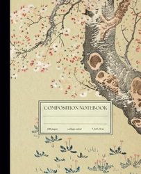 Composition Notebook Vintage Aesthetic: Japan Collection Vol. 1 | Paper Crane Grace | Japanese Watercolor Design