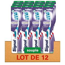 SIGNAL Tandenborstel, 12 stuks, zacht, klassiek onderhoud, mondhygiëne, recyclebaar (12 stuks)