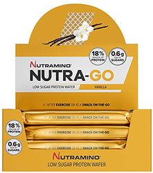 Nutramino Nutra-Go Low Sugar Protein Wafer, Vanilla, 12 x 39 g