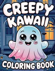 Creepy Kawaii Coloring Book For Kids 4-8