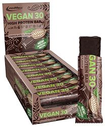 Vegan 30 Protein Bar Chocolate - 24 x High Protein Bars 35g with no Added Sugar, 30% Protein Content, Delicious Snack for a Plant-Based Diet & Palm Oil-Free