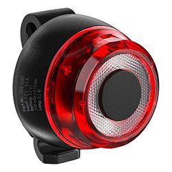 ANSMANN Fanale posteriore per bicicletta omologato StVZO con affidabile LED CREE, protetto IPX5, funzionamento a batteria fino a 4 ore di durata della batteria ricaricabile tramite USB