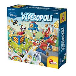 Lisciani Giochi- Disney Paperopoli, Sociedad en Caja, Tablón de Juego, Personaje, 21 Tarjetas Llaves, Multicolor, 97883