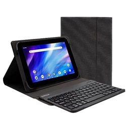 Tabletbeschermhoes van 24,6 cm (9,7 tot 10,5 inch), met zwart bluetooth-toetsenbord, ideaal voor bescherming en gebruik thuis of op het werk.