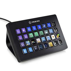 Elgato Stream Deck XL – Controlador avançado de estúdio, 32 teclas macro, ativa ações em apps e software como OBS, Twitch, YouTube e outros, funciona no Mac e PC