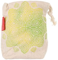 Bonamaison Printed Cotton Produce Bag with Drawstring, Reusable Grocery Bag, Biodegradable Eco-Friendly Bags, Travel Pouch, Sachet Bags, Shopping Bag, Eco Friendly, Foldable, Size: 12x15 Cm