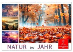 Natur im Jahr (Wandkalender 2025 DIN A2 quer), CALVENDO Monatskalender: Im Wandel der Jahreszeiten.