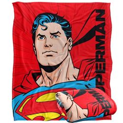 SUPERMAN Silky Touch Super Soft Throw Blanket 152 x 127 cm