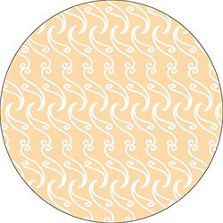 Bonateks, Round Digital Printed Mouse Pad, Non-Slip Base, for Office and Home, Diameter:22cm
