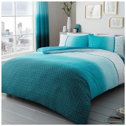 GC GAVENO CAVAILIA Conjunto de capa de edredão para cama de casal (200 x 200 cm), polialgodão, cor verde-azul
