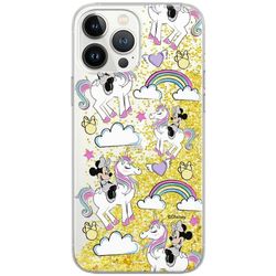ERT GROUP mobiltelefonfodral för Apple Iphone 6/6S originalt och officiellt licensierat Disney mönster Minnie 037 Vit optimalt anpassad till formen på mobiltelefonen, med glitter overflow-effekt