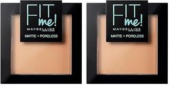 Maybelline Fit Me Matte and Poreless Powder, 30 ml, Number 220, Natural Beige (Pack of 2)