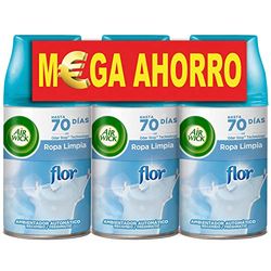Air Wick Freshmatic Reposições para ambientador em spray automático, flor de frança, pack de 3