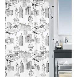Spirella Rideau de Douche Polyester Vegas 120x200cm Noir