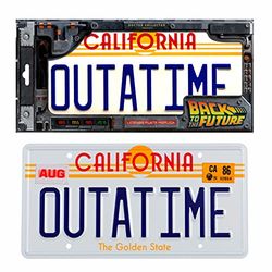 Terug naar The Future Outatime Kentekenplaat Replica