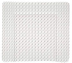 Träumeland TT80205 aankleedkussen wit met grijze sterren PVC-vrij, 75 x 85 cm, meerkleurig