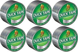 Duck Tape 280621.6 Solid Colours Silver 48mm X 9.1M, Pack of 6