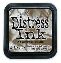 Ranger s DIS-32823 Tinta Distress Ink Gathered Twigs. Tim Holtz 36, castanho, regular