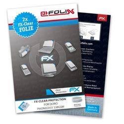 atFoliX FX-Clear skärmskyddsfolie för Doro PhoneEasy 338gsm (2 stycken)