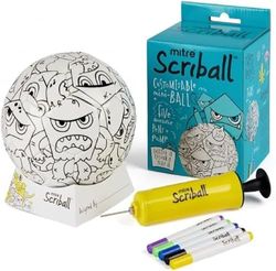 Mitre Scriball Ooodles,Customizable Mini Football, Zultz, One Size