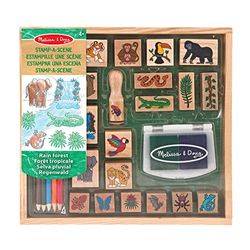 Melissa & Doug Stamp-a-Scene - Rain Forest | Arts & Crafts | Stamp Sets & Stencils | 4+ | Gift for Boy or Girl