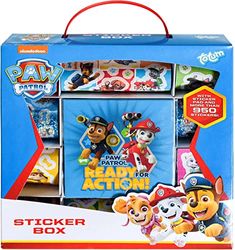 Totum Paw Patrol Sticker Box con più di 500 Adesivi-per Scrapbooking e bricolage con Diversi Motivi dei Tuoi Eroi Preferiti incl. Libretto di Disegni, Colore Bianco, 720220