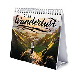 Grupo Erik Wanderlust Calendar 2023 - Desktop Calendar 2023-7 x 8 inches / 18 x 20 cm - Travel Desk Calendar 2023-12 Month 2023 Planner - Travel Calendar