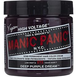 Manic Panic Teinture capillaire semi-permanente classique Deep Purple Dream 118 ml