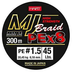 B/300m Hart MJ Braid Multicolore 0,30 mm