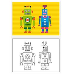 Garcia de Pou tafelmatten voor het kleuren van robot, Cellulose, 31x43 CM