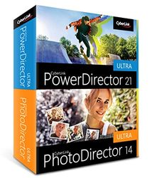 CyberLink PowerDirector 21 Ultra & PhotoDirector 14 Ultra | Integrierte Foto- und Videobearbeitung | Lebenslange Lizenz | BOX | Windows (64-Bit)