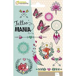 Avenue Mandarine CC054C – een zakje Tattoo' Mania met 1 vel 12,8 x 9 cm, Bohème