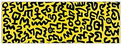 Artopweb TW21664 Haring - Untitled 1987 decoratieve panelen, meerkleurig, 150 x 52 cm