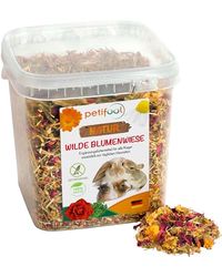petifool Prado de flores silvestres, 600 g, alimento complementario para roedores, para conejos, cobayas, hámster, chinchilla y más, sin aditivos artificiales, 100% natural, alimento adecuado para las