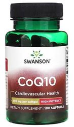 Swanson - CoQ10 100 mg 100 Perlas | Coenzima Q10 | Para energía y bienestar - 100 cápsulas