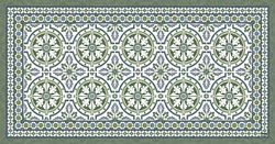 Vilber, Tapis en Vinyle, TANGER DU, 52cm x 100cm x 0.22cm, Vert