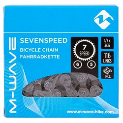 M-Wave cykelkedja, grå/brun, 1/2 x 3/32 tum