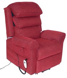 Aidapt Ecclesfield Riser and Recliner Electric Arm Chair With OKIN Motor for Safety, Easy to Work Remote Control and Hard Wearing Fabric Material for Use in Lounge, Sitting Room and Bedrooms.