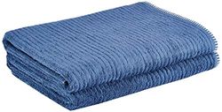 Heckett Lane Bath Beach Towel, 60% Bamboo Viscose, 40% Cotton, Jeans Blue, 90 x 180 Cm, 2.0 Pieces