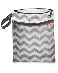 Skip Hop Grab & Go Chevron, nat-/droogtas met hoekstrepen, meerkleurig