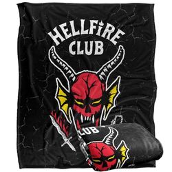 Stranger Things HELLFIRE CLUB LOGO Silky Touch Super Soft Throw Blanket 152 x 127 cm