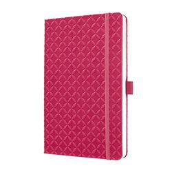 SIGEL JN105 Libreta Jolie, tamaño similar al formato DIN A5, rayada, tapa dura, color rosa