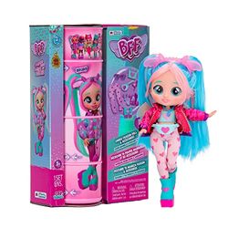 BFF Cry Babies S2 Bruny, modepop om te verzamelen met lang haar, kleding van stof en 10 accessoires, speelgoedcadeau voor meisjes en jongens vanaf 5 jaar