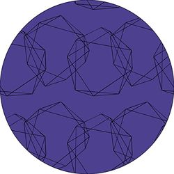Bonateks, Ronde digitaal bedrukte muismat, antislip onderkant, voor kantoor en thuis, diameter: 22 cm