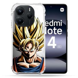Cokitec Cover rinforzata per Xiaomi Redmi Note 14 5G Manga Dragon Ball Sangoku Ritratto
