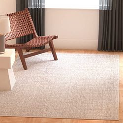 Safavieh Samtida matta för vardagsrum, matsal, sovrum – abstrakt samling, kort lugg, elfenben, 76 x 122 cm